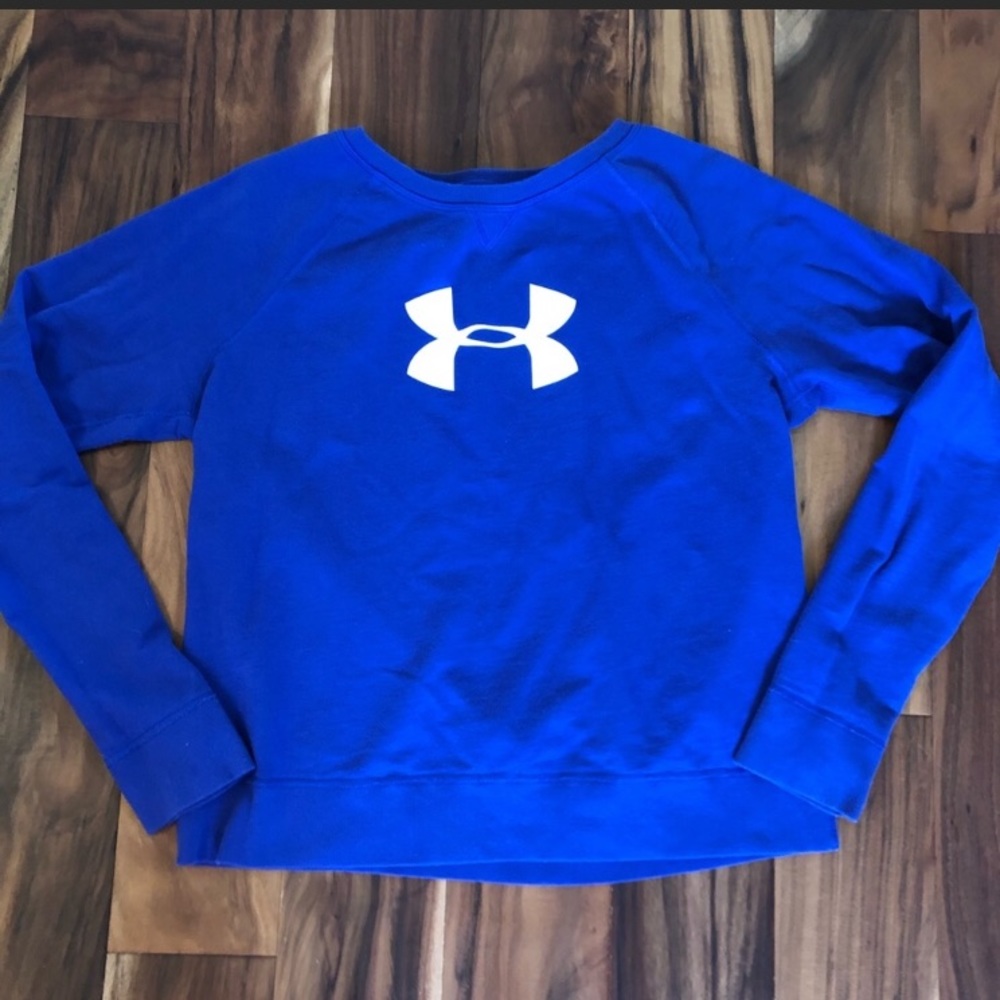PURPLE under armour sweatshirt